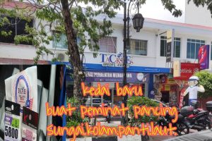 Kedai pancing di Bandar Labuan, Malaysia