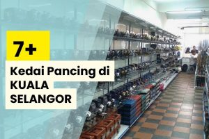Kedai pancing di Batang Berjuntai, Malaysia