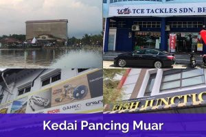 Kedai pancing di Daerah Muar, Malaysia