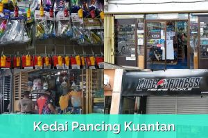 Kedai pancing di Kampung Pasir Gudang Baru, Malaysia