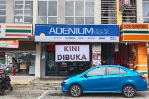 Kedai pancing di Rawang, Malaysia